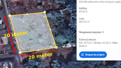 Jual Cepat Tanah Prospektif di Pondok Ranji, Tangerang Selatan, LT 400m²
