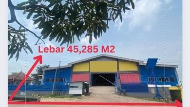 Tanah dan Bangunan Bagus 3900 m2 SHM jalan raya Interchange Karawang Barat