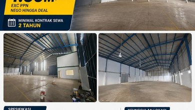 Disewakan Gudang+Kantor 2200M2 Dikawasan Pergudangan Cikupa
