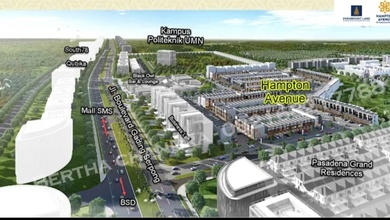 Disewakan Ruko Hampton Promenade 3 Lantai di Gading Serpong