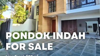 Jual Rumah Cantik Luas 503 m2 di Pondok Indah, Jakarta Selatan