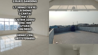 Ruko Muara Karang 2 Unit Gandeng 12x15 3 Lantai Shm 