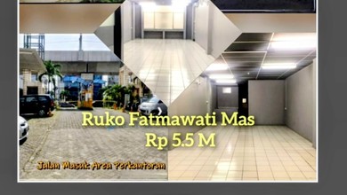 Dijual Ruko Di Fatmawati Mas.jakarta Selatan