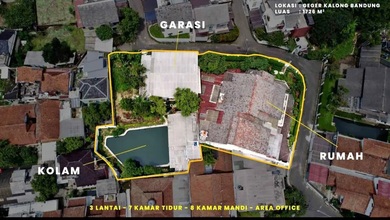For Sale rumah Eksklusif di Geger Kalong, Bandung - LT 1726m²