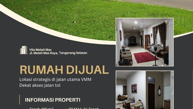 Hunian Elite di Kawasan Serpong Villa Melati Mas, Tangerang Selatan, LB 297m², Harga 6,5 Miliar