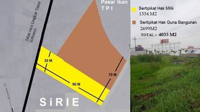 For Sale Tanah Eksklusif di Sidoarjo, Sidoarjo, LT 4033m²