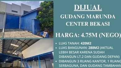 Gudang Akses Kontainer Luas 420M2 Renov di Marunda Center