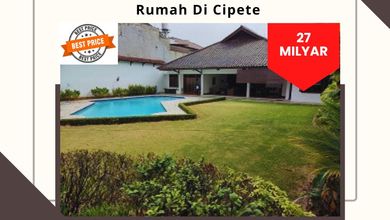 Rumah Elite di Kawasan Cipete, Jakarta Selatan, LB 400m², Harga 27 Miliar