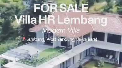 Villa Mewah Luas, Full Furnished di Lembang/Bandung, Private Pool, View Gunung Tangkuban Perahu dan Kota Bandung