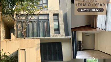 Rumah Sewa Nyaman Lokasi BSD, Tangerang, LB 242m²