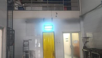 Gudang hadap timur dekat tol rumah sakit ada Mess dan kantor  di Gudang Taman Tekno BSD Serpong 