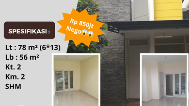 Rumah Siap Pakai di Area Ciater, Tangerang, LT 78m²