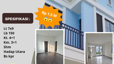 Rumah Siap Huni di Area Suvarna Sutera, Tangerang, LT 63m²