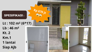 Rumah Modern di Cikupa, Tangerang, Luas 46 m2