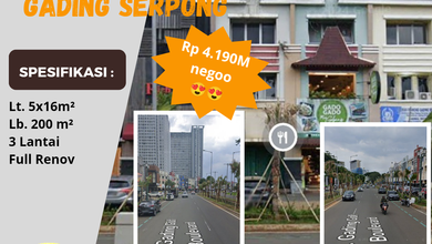 Jual Murah Ruko Diamond Summarecon Serpong Tangerang