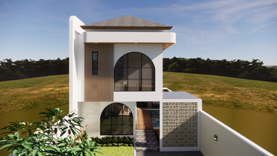 Villa Baru Modern Tropis Dekat Pantai Green Bowl