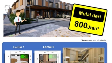 Kesempatan Rumah di Cisauk, Tangerang, LB 70m², Harga 875 Juta