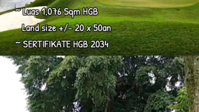 Dijual Tanah Eksklusif di Kelapa Dua, Tangerang, LT 1076m²