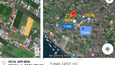 Dijual Tanah Eksklusif di Canggu, Badung, LT 2750m²