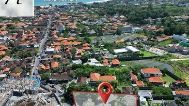 Dijual Tanah Eksklusif di Seminyak, Badung, LT 1040m²