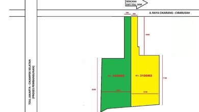 Sewa Kotak Ukuran 6350 m2 Kawasan Cikarang Disewakan Segera