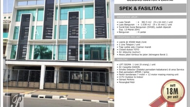 Dijual Gedung Kantor Baru di Jatinegara