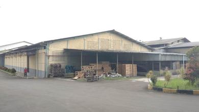 Gudang Di Citeureup Bogor . Lt : 3ha. Lb 17rb. Hadap Utara - Timur. Harga Sewa 60rb/m2 / Bulan