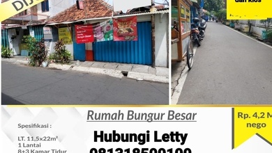 Rumah Prestisius di Kawasan Bungur, Jakarta Pusat, LB 224m², Harga 3,9 Miliar
