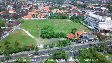 Dijual Tanah Eksklusif di Jimbaran, Badung, LT 15450m²
